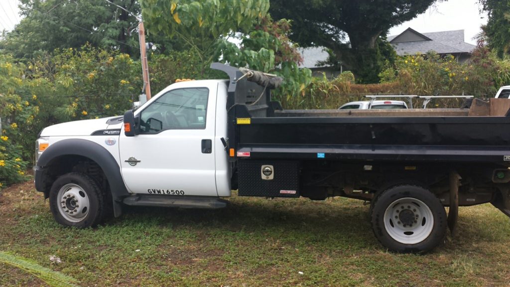 4x4 F450 Dump Truck Kauai Rental 808 Truck Rentals